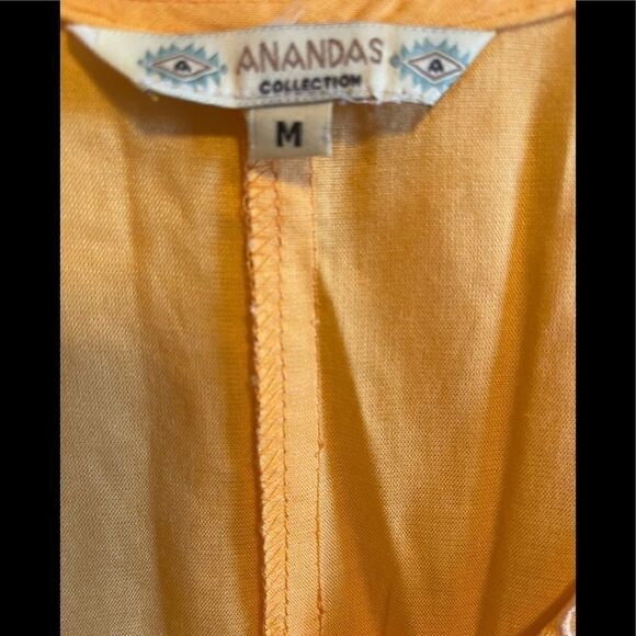 Anandas collection yellow tank dress sz M - Picture 5 of 6
